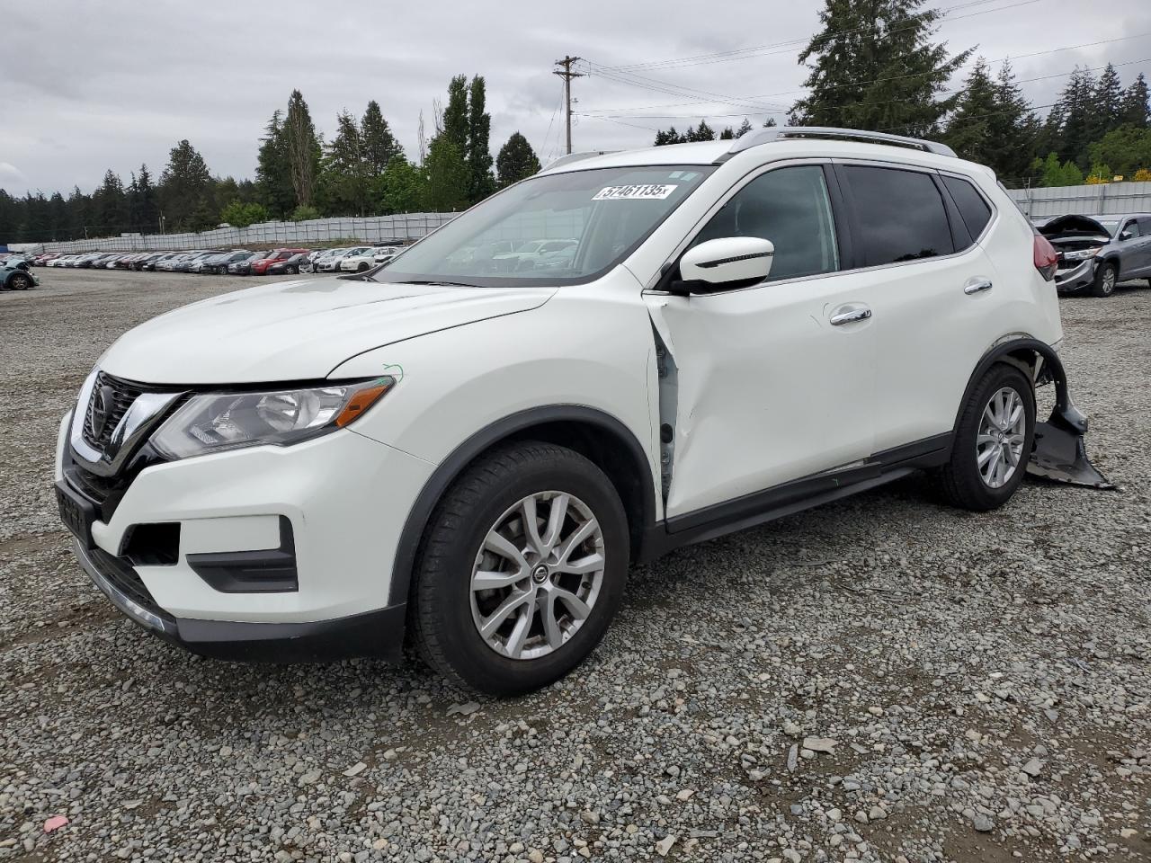 2020 Nissan Rogue S للبيع في Graham، WA - Rear End