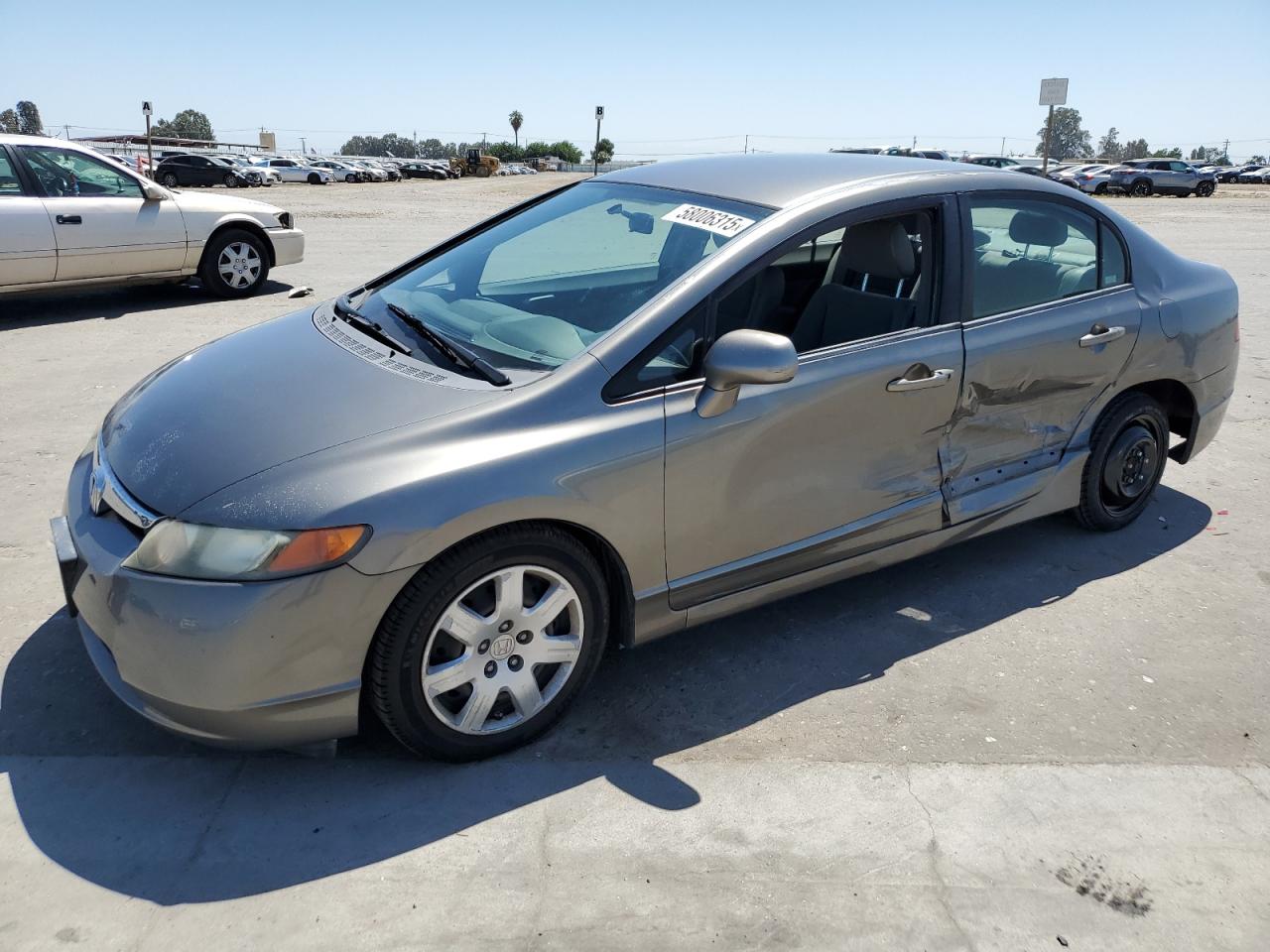 2008 Honda Civic Lx zu verkaufen in Fresno, CA - Side