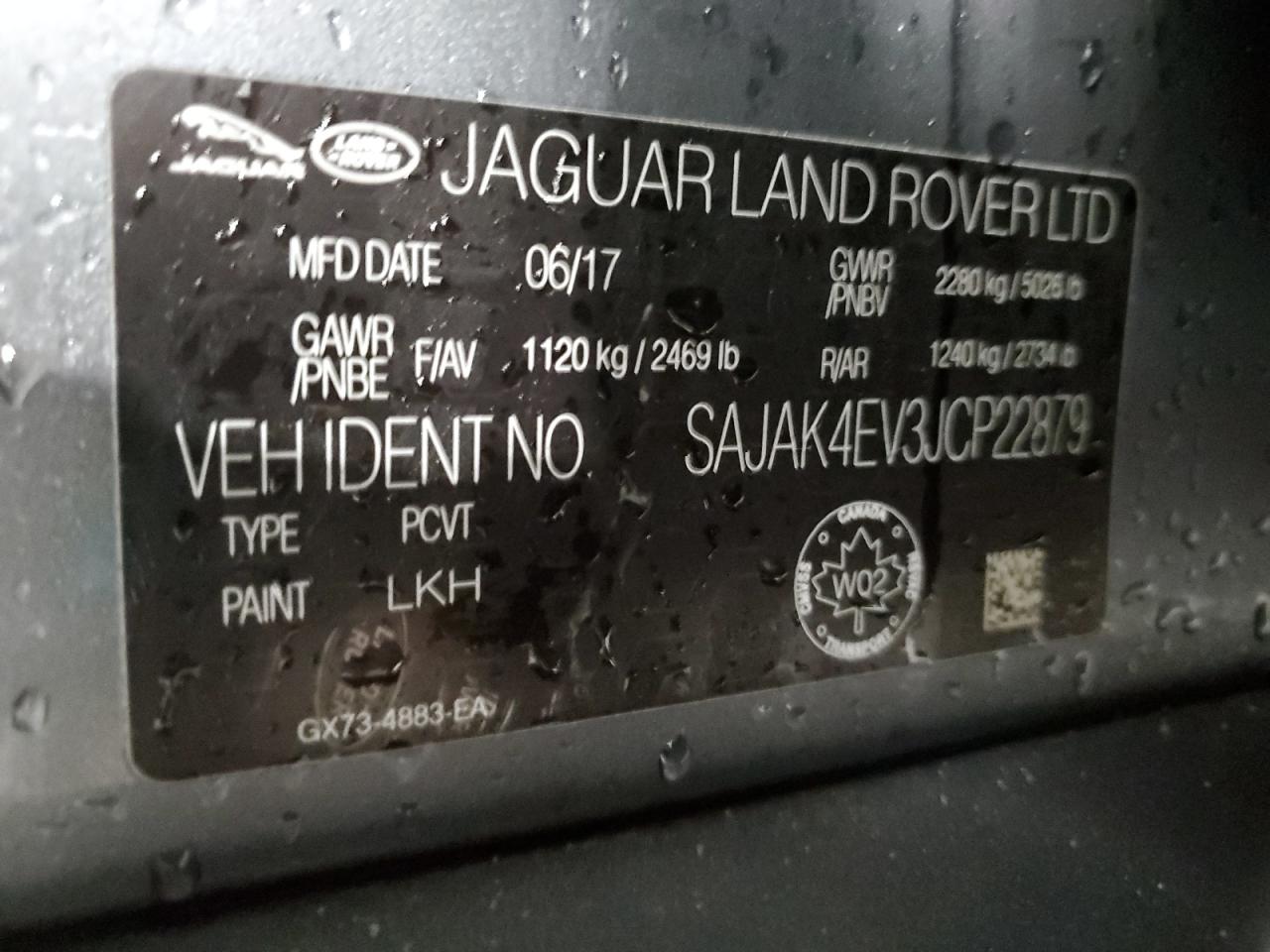 2018 Jaguar Xe Prestige VIN: SAJAK4EV3JCP22879 Lot: 57568105