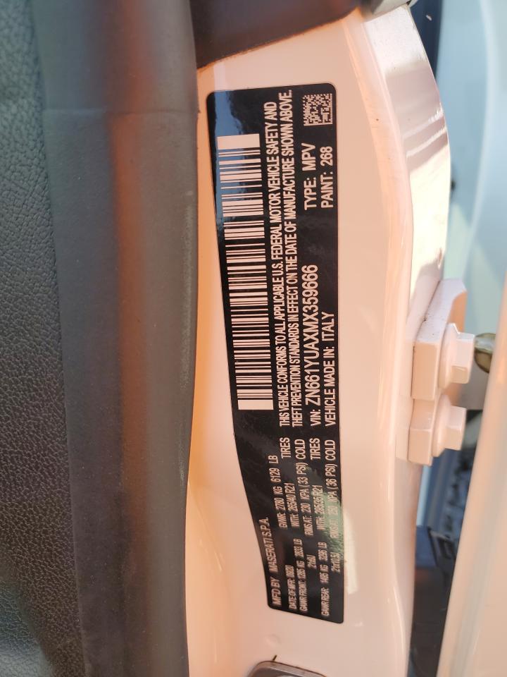 2021 Maserati Levante S VIN: ZN661YUAXMX359666 Lot: 58308925