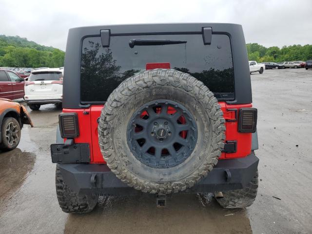 Parquets JEEP WRANGLER 2016 Czerwony