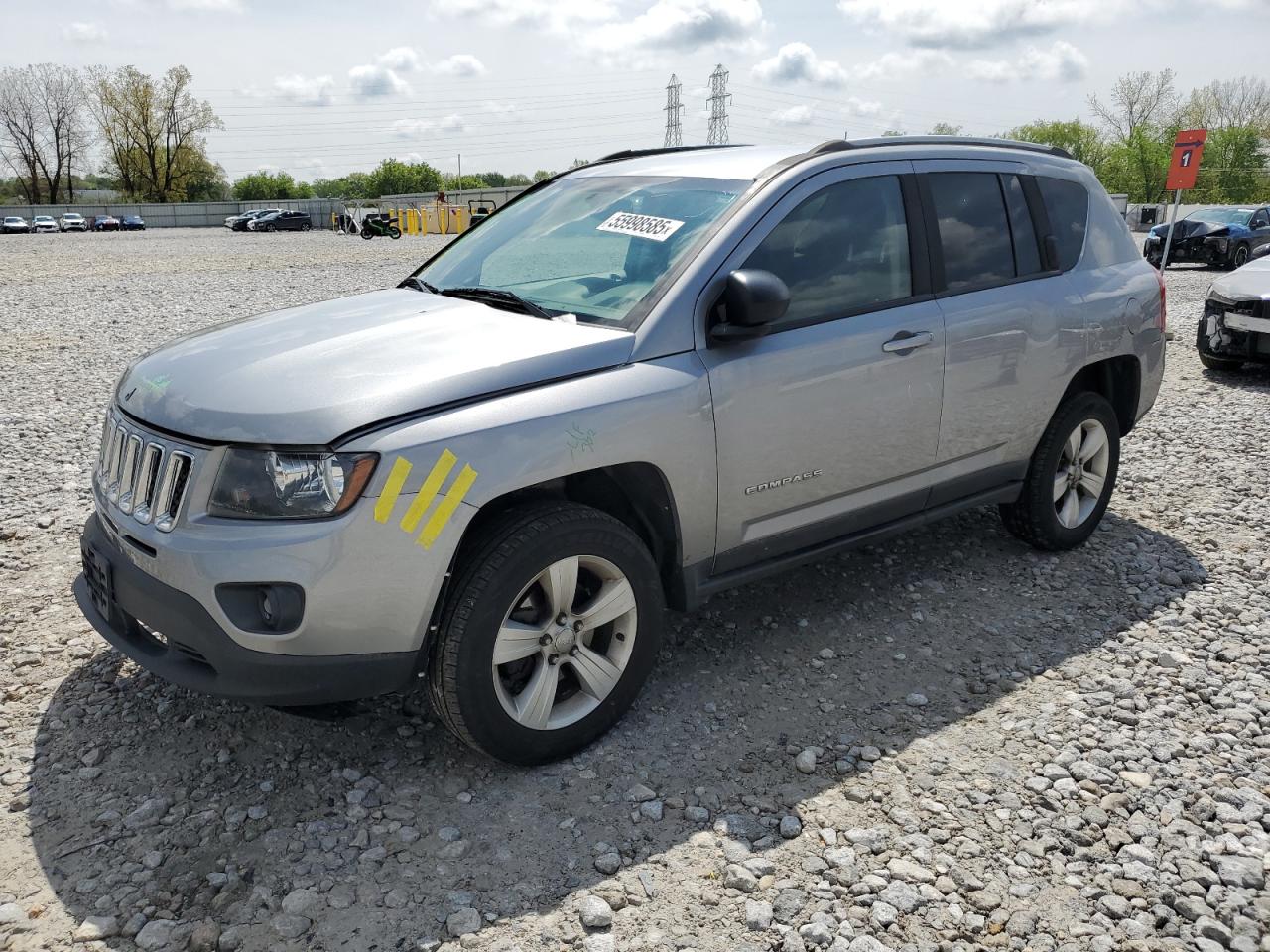2016 Jeep Compass Sport за продажба в Barberton, OH - Front End