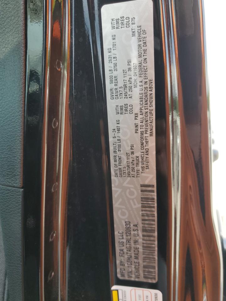 2024 Jeep Gladiator Sport VIN: 1C6HJTAG7RL120930 Lot: 55958815