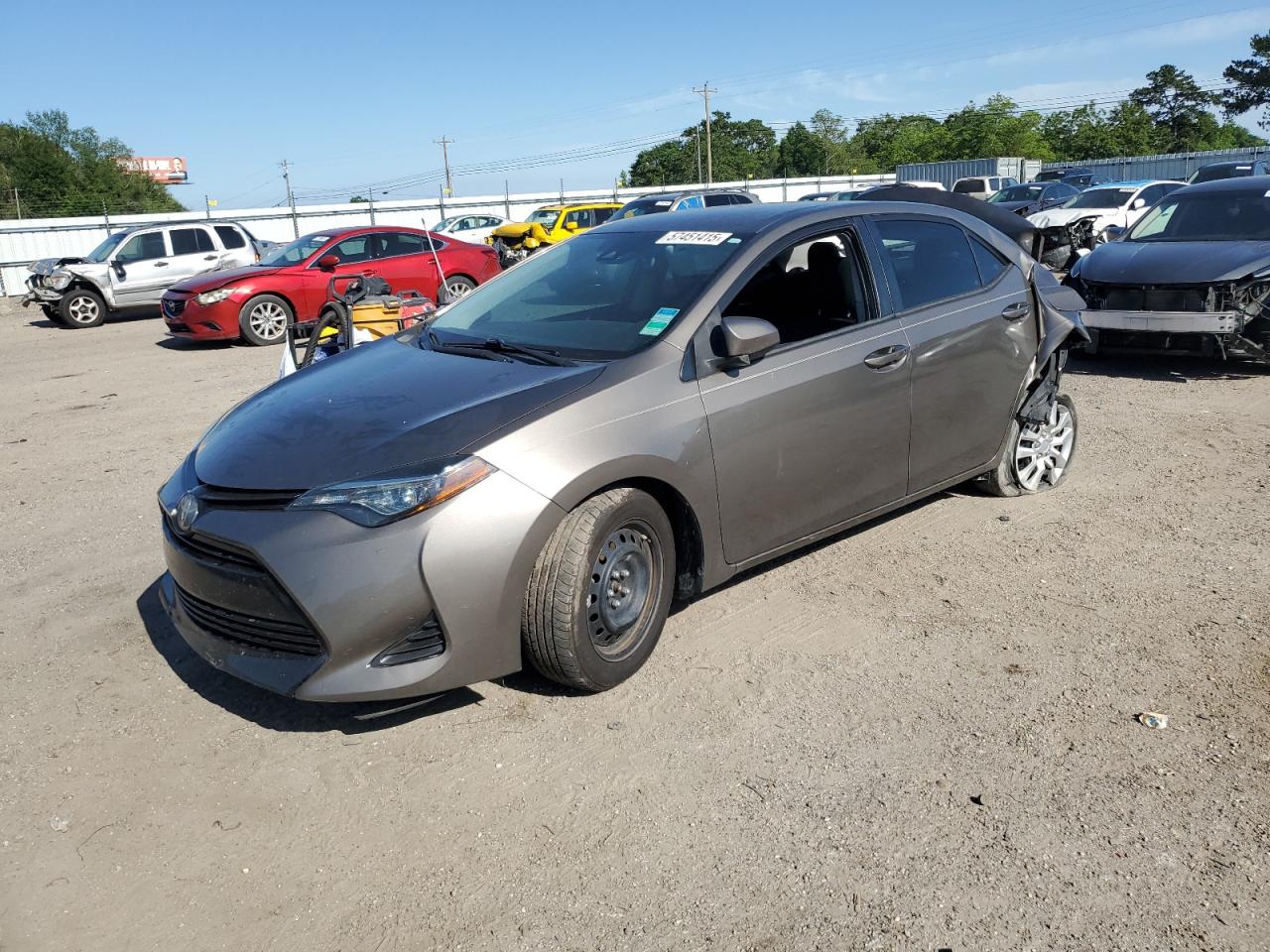 2019 Toyota Corolla L na sprzedaż w Newton, AL - Rear End