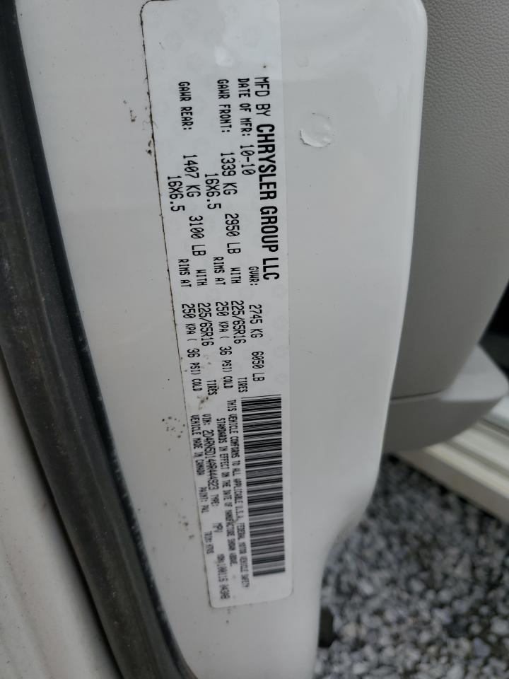 2010 Dodge Grand Caravan Sxt VIN: 2D4RN5D14AR444923 Lot: 56678895