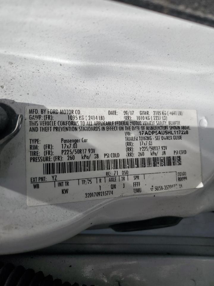 2017 Ford C-Max Se VIN: 1FADP5AU5HL117228 Lot: 56757025