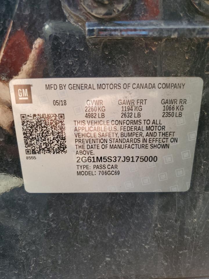 2018 Cadillac Xts Luxury VIN: 2G61M5S37J9175000 Lot: 56360215