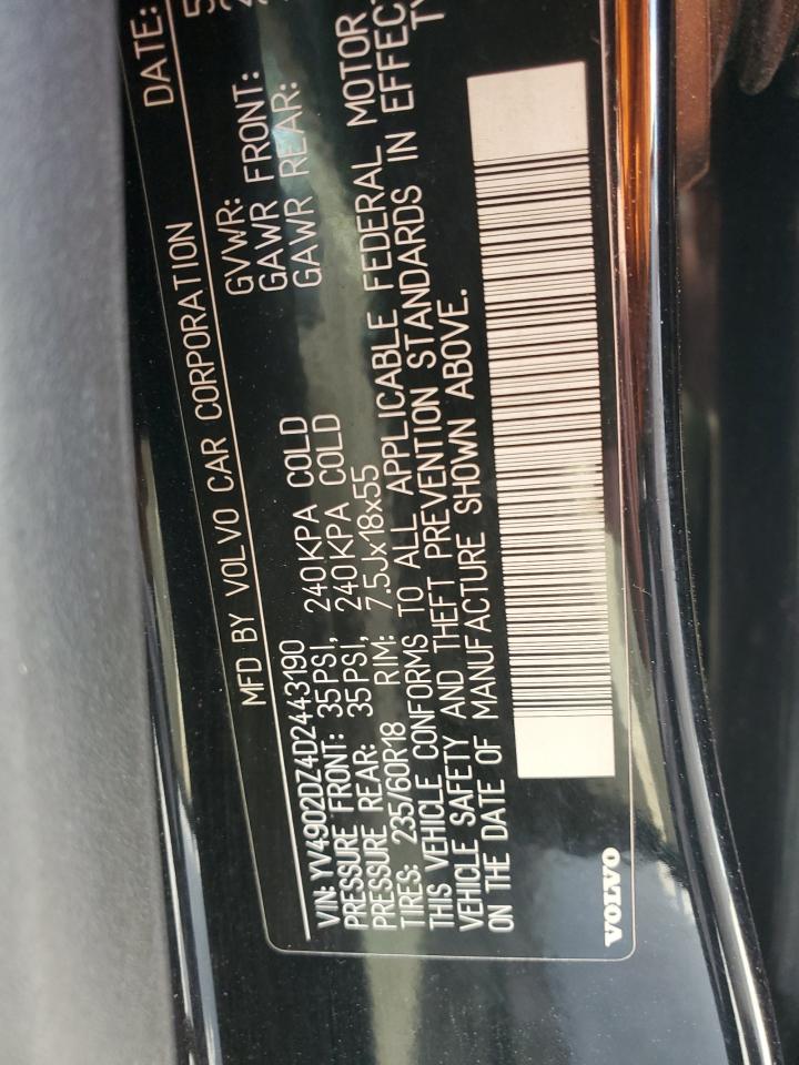 2013 Volvo Xc60 T6 VIN: YV4902DZ4D2443190 Lot: 56531925