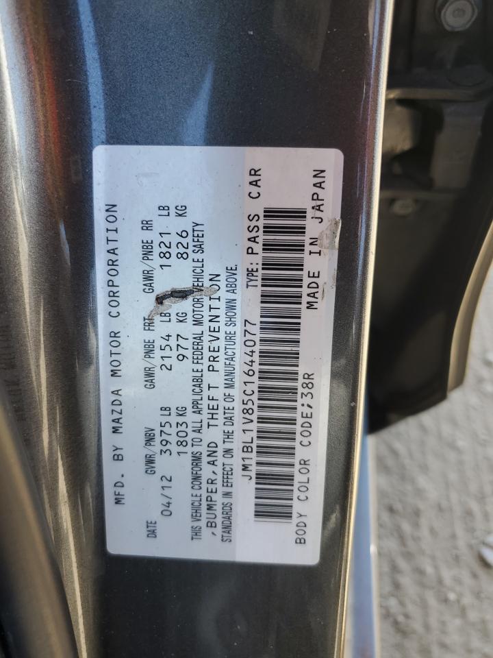 2012 Mazda 3 I VIN: JM1BL1V85C1644077 Lot: 56778845