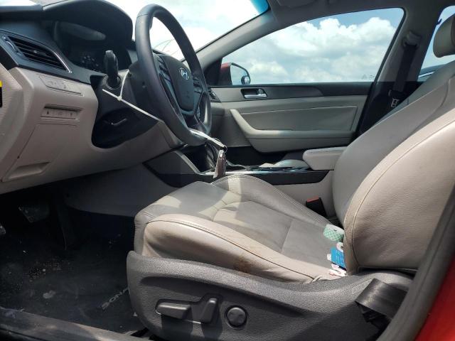  HYUNDAI SONATA 2015 Красный