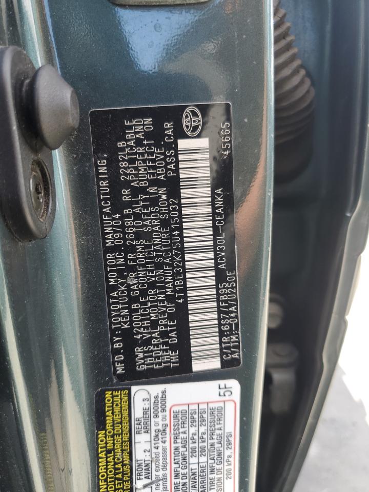 2005 Toyota Camry Le VIN: 4T1BE32K75U415032 Lot: 56669815