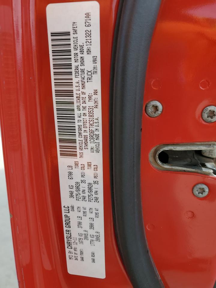 2012 Dodge Ram 1500 St VIN: 1C6RD6FT0CS183531 Lot: 51935015