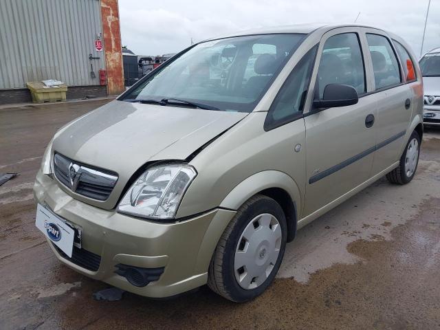 2008 VAUXHALL MERIVA LIF for sale at Copart PETERLEE