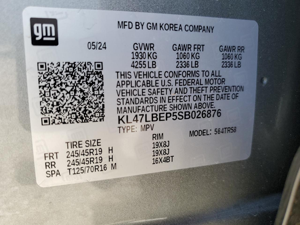 2025 Buick Envista Sport Touring VIN: KL47LBEP5SB026876 Lot: 56174725