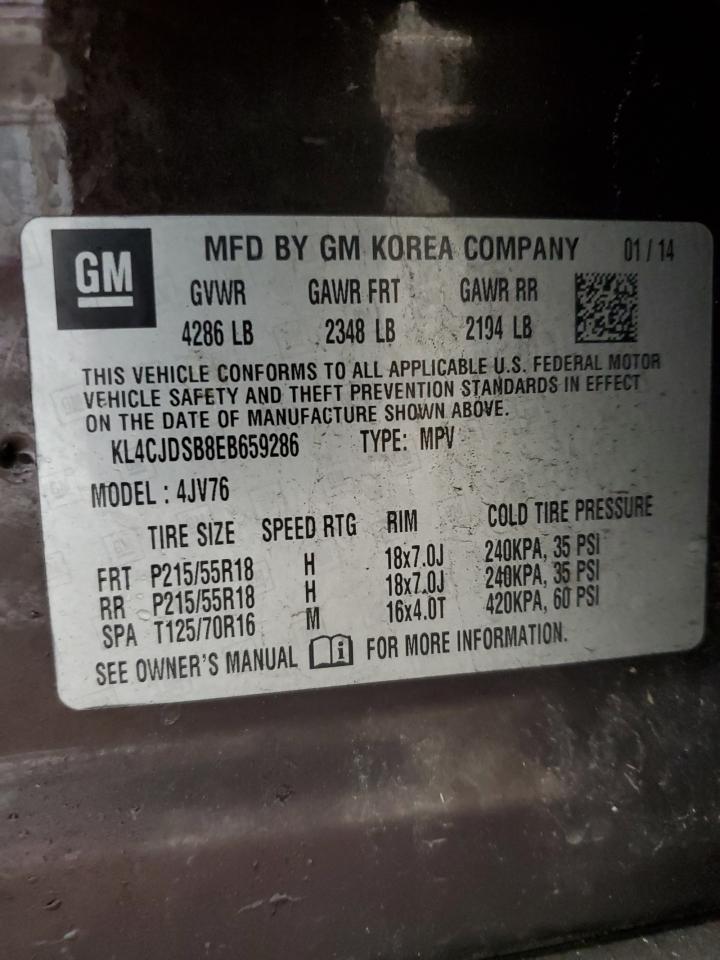 2014 Buick Encore Premium VIN: KL4CJDSB8EB659286 Lot: 56456105