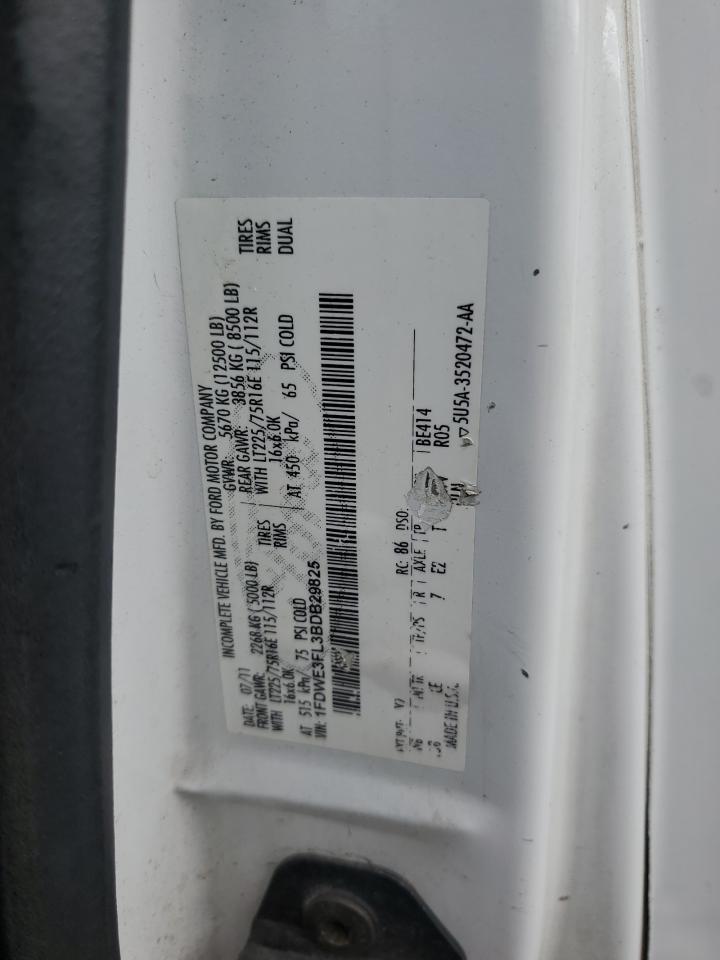 2011 Ford Econoline E350 Super Duty Cutaway Van VIN: 1FDWE3FL3BDB29825 Lot: 55473645