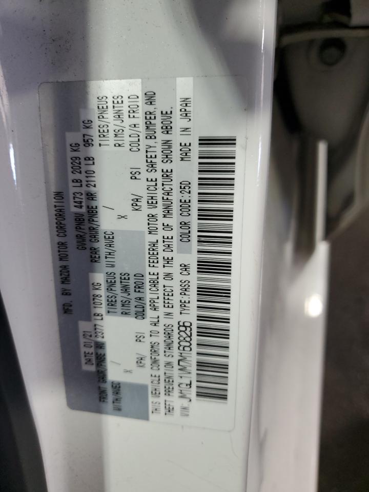 2021 Mazda 6 Touring VIN: JM1GL1VM7M1608296 Lot: 56422345