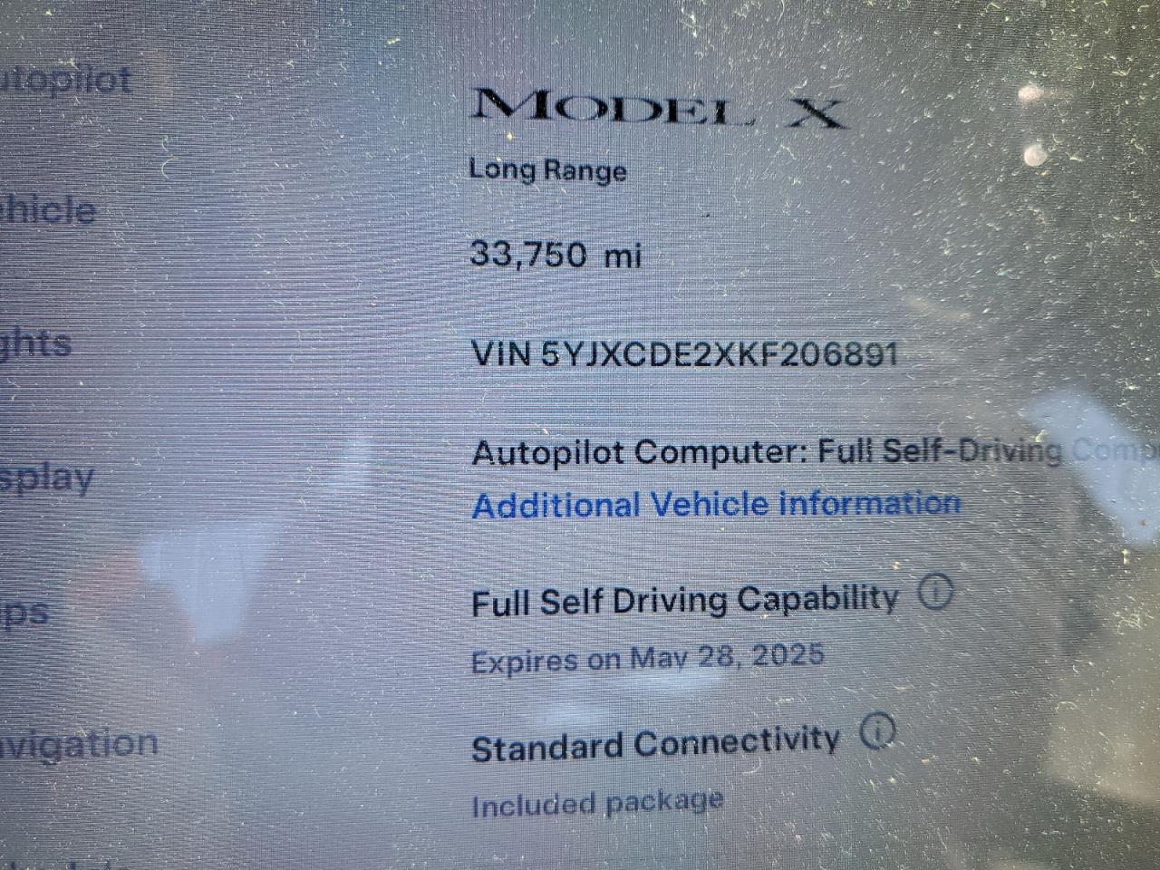 2019 Tesla Model X VIN: 5YJXCDE2XKF206891 Lot: 55851895