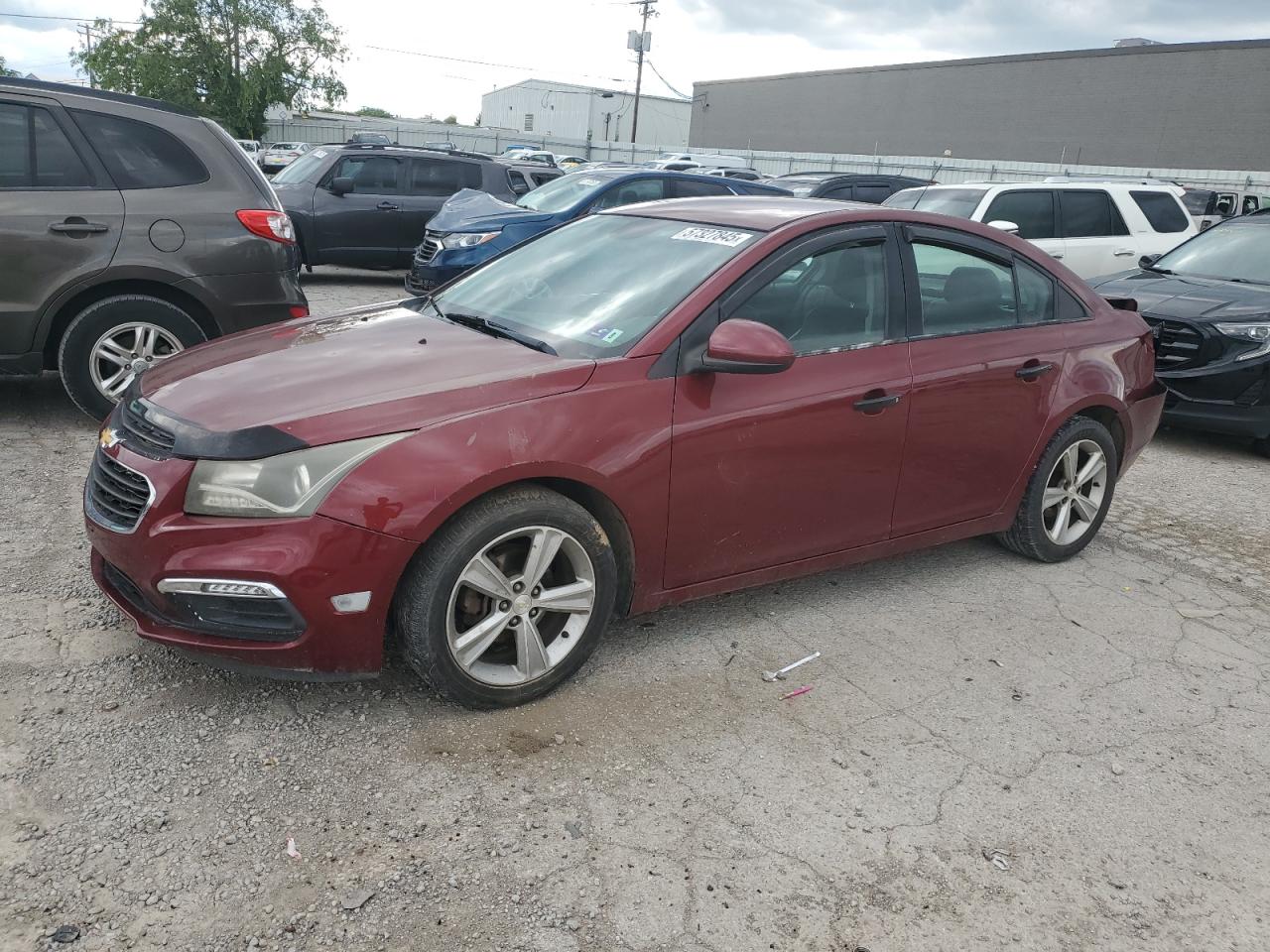 2015 Chevrolet Cruze Lt na sprzedaż w Lexington, KY - Rear End