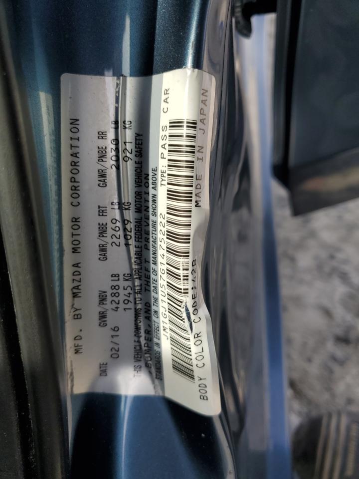 2016 Mazda 6 Sport VIN: JM1GJ1U57G1475222 Lot: 56968075
