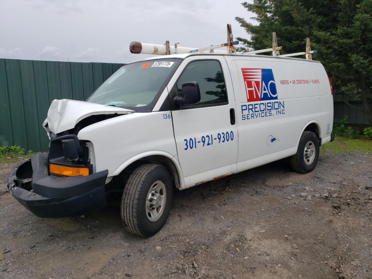 2012 Chevrolet Express G2500 на продаже в Finksburg, MD - Side