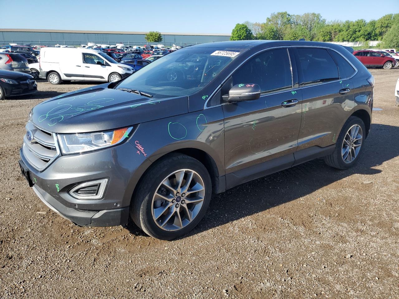 2017 Ford Edge Titanium zu verkaufen in Davison, MI - Minor Dent/Scratches