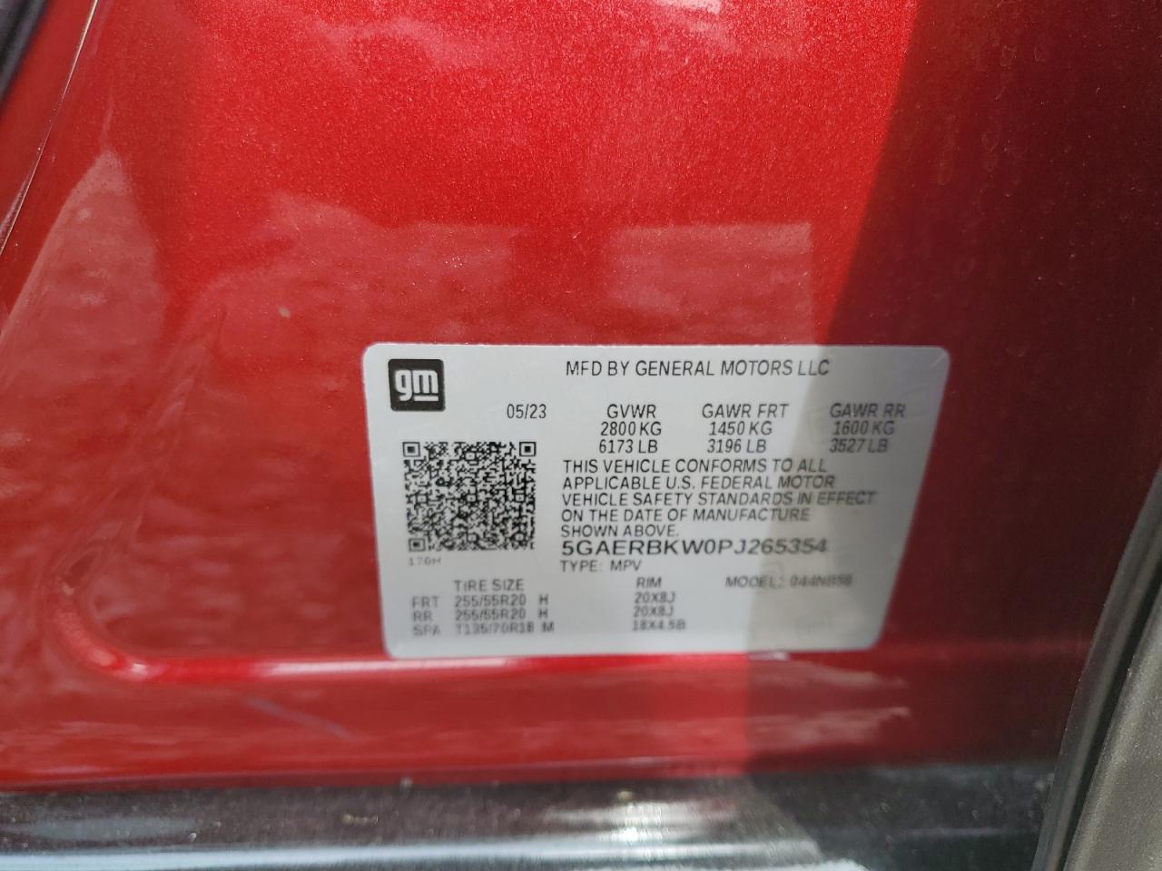 2023 Buick Enclave Essence VIN: 5GAERBKW0PJ265354 Lot: 57141755