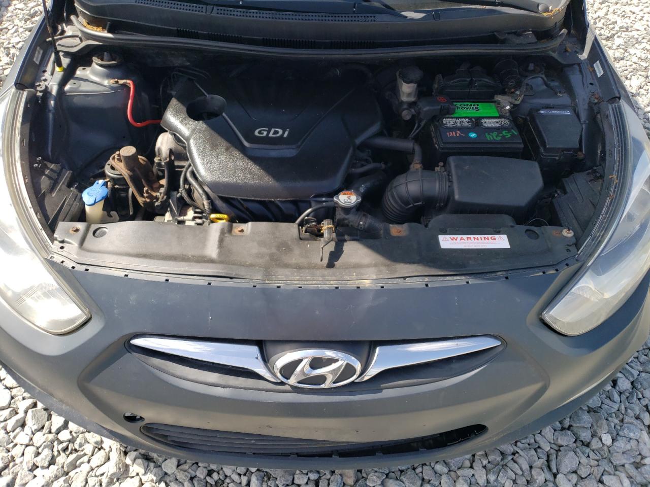 2012 Hyundai Accent Gls VIN: KMHCU5AE8CU054387 Lot: 57035905