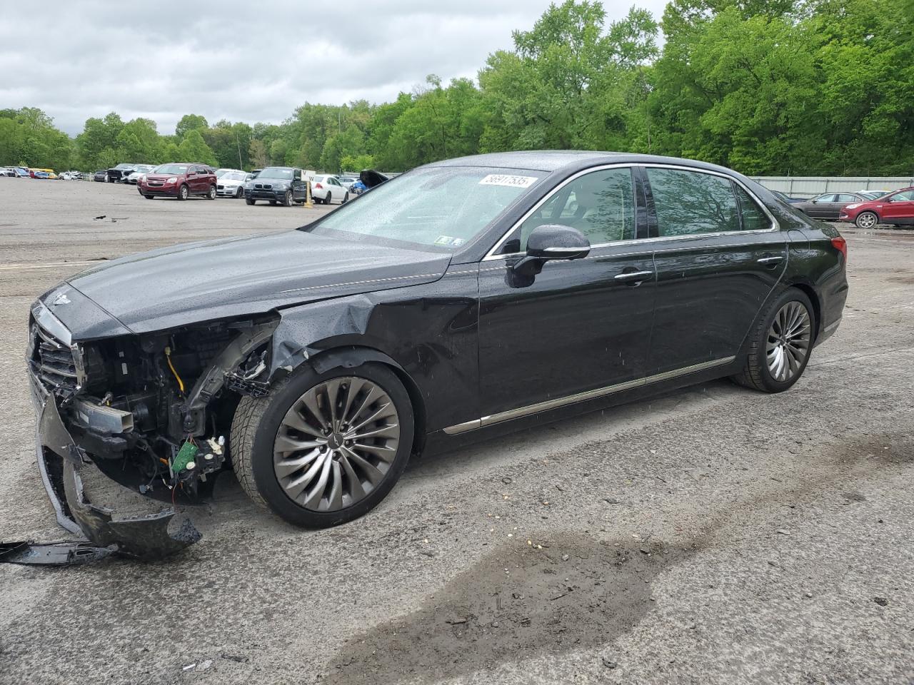 2019 Genesis G90 Ultimate zu verkaufen in Ellwood City, PA - Front End