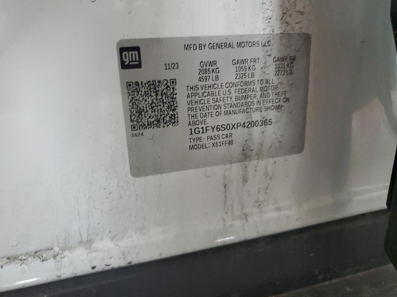 2023 Chevrolet Bolt Euv Lt VIN: 1G1FY6S0XP4200365 Lot: 56275515
