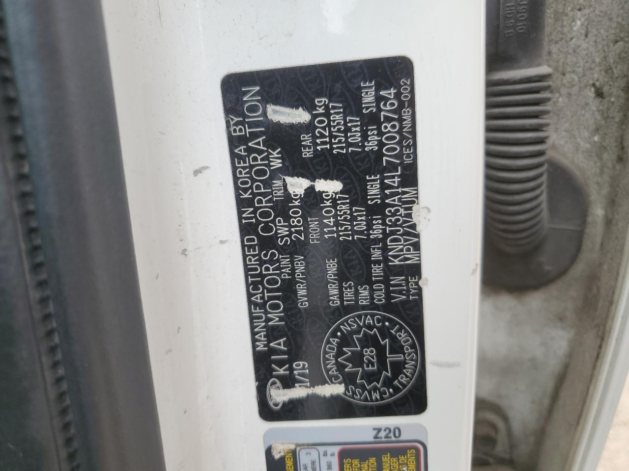 2020 Kia Soul Ev Designer VIN: KNDJ33A14L7008764 Lot: 56713005