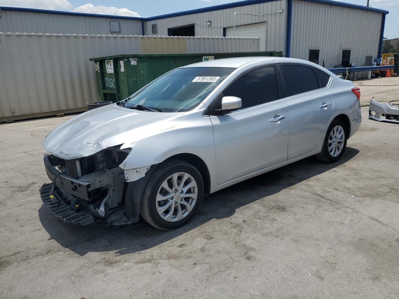 2018 Nissan Sentra S للبيع في Orlando، FL - Front End