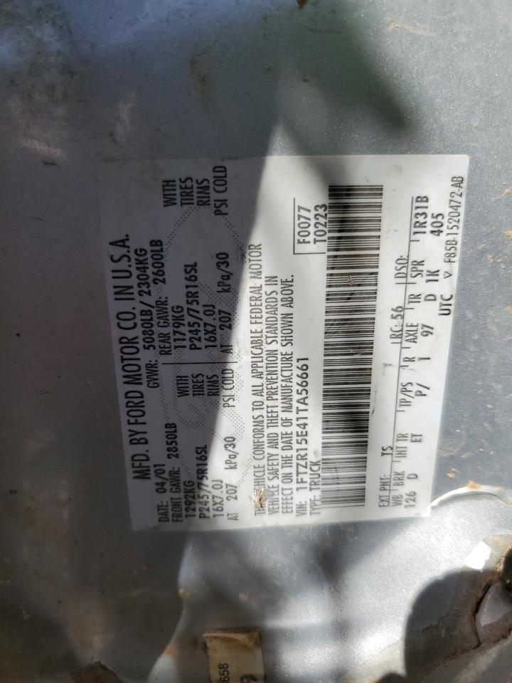 2001 Ford Ranger Super Cab VIN: 1FTZR15E41TA56661 Lot: 56541825