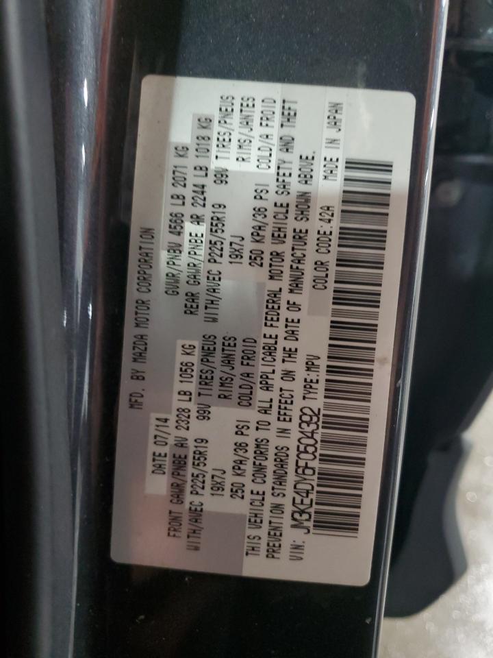 2015 Mazda Cx-5 Gt VIN: JM3KE4DY6F0504392 Lot: 55480545