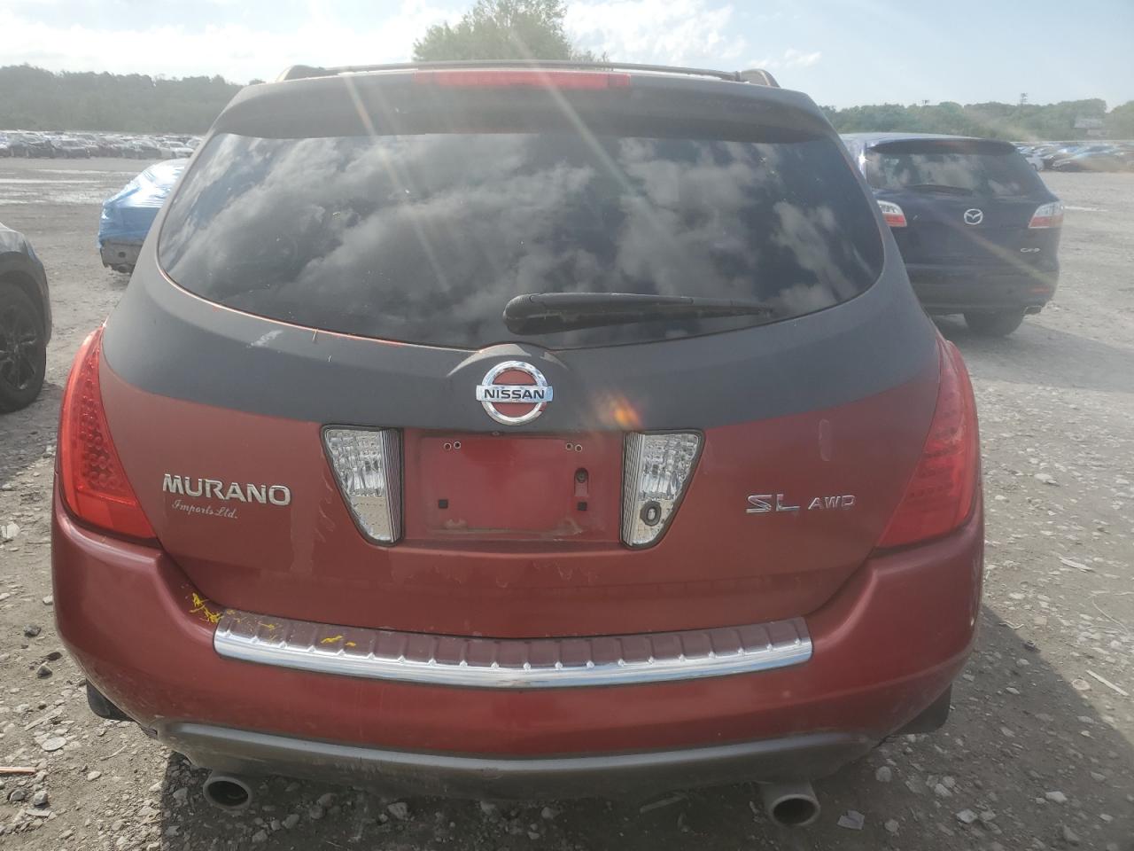 2007 Nissan Murano Sl VIN: JN8AZ08W97W650878 Lot: 56858545