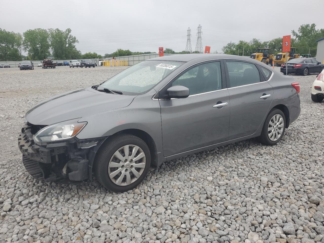 2017 Nissan Sentra S de vânzare în Barberton, OH - Side