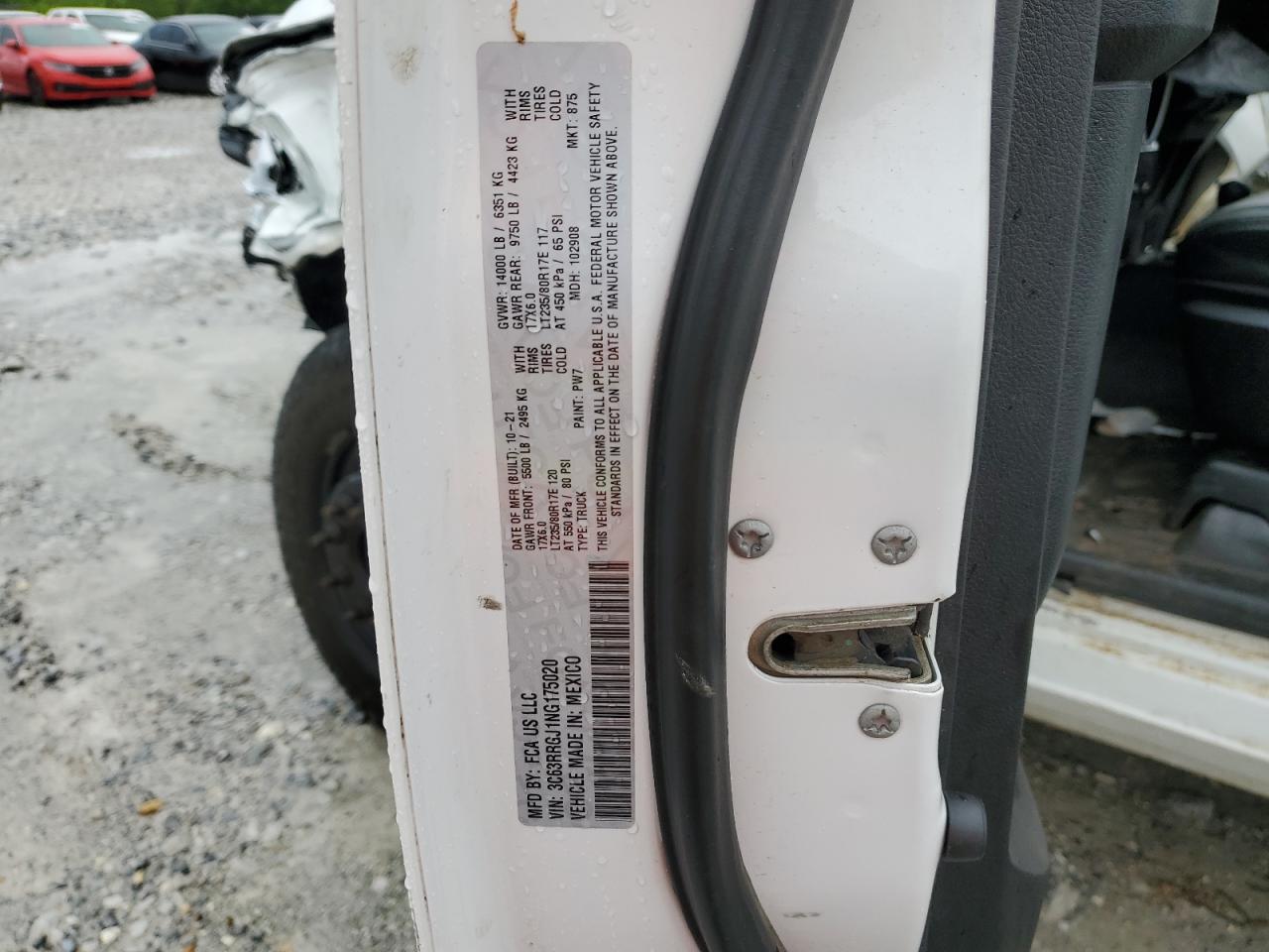 2022 Ram 3500 Tradesman VIN: 3C63RRGJ1NG175020 Lot: 55149715