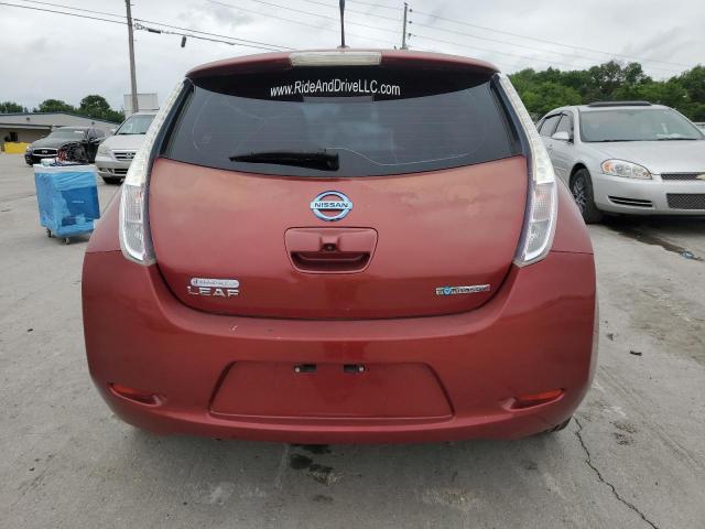 Hatchbacks NISSAN LEAF 2012 Czerwony