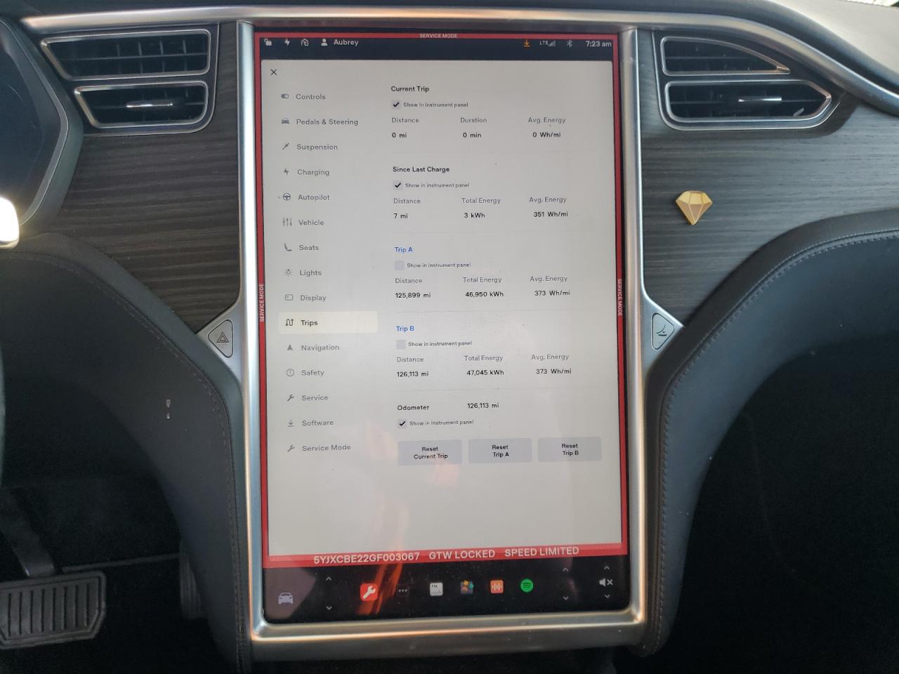 2016 Tesla Model X VIN: 5YJXCBE22GF003067 Lot: 56051345