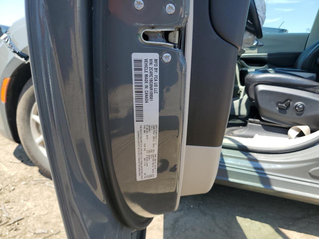 2022 Chrysler Pacifica Touring L VIN: 2C4RC1BG8NR109561 Lot: 57205095
