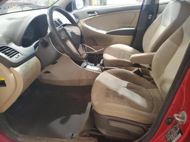  HYUNDAI ACCENT 2013 Red