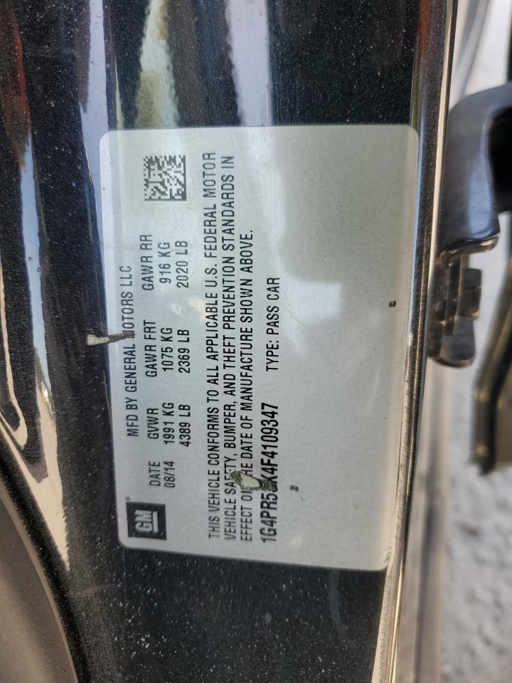2015 Buick Verano Convenience VIN: 1G4PR5SK4F4109347 Lot: 56236465