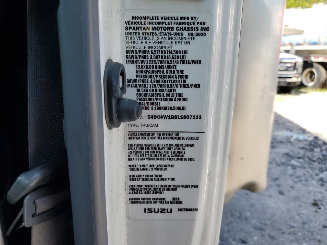 2020 Isuzu Npr Hd VIN: 54DC4W1B8LS807133 Lot: 57641625