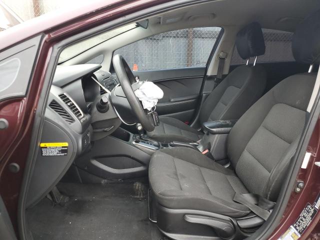  KIA FORTE 2017 Burgundy