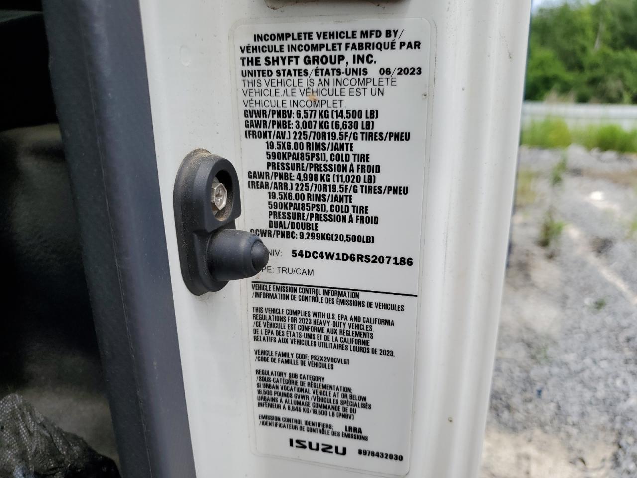 2024 Isuzu Npr Hd VIN: 54DC4W1D6RS207186 Lot: 57285015