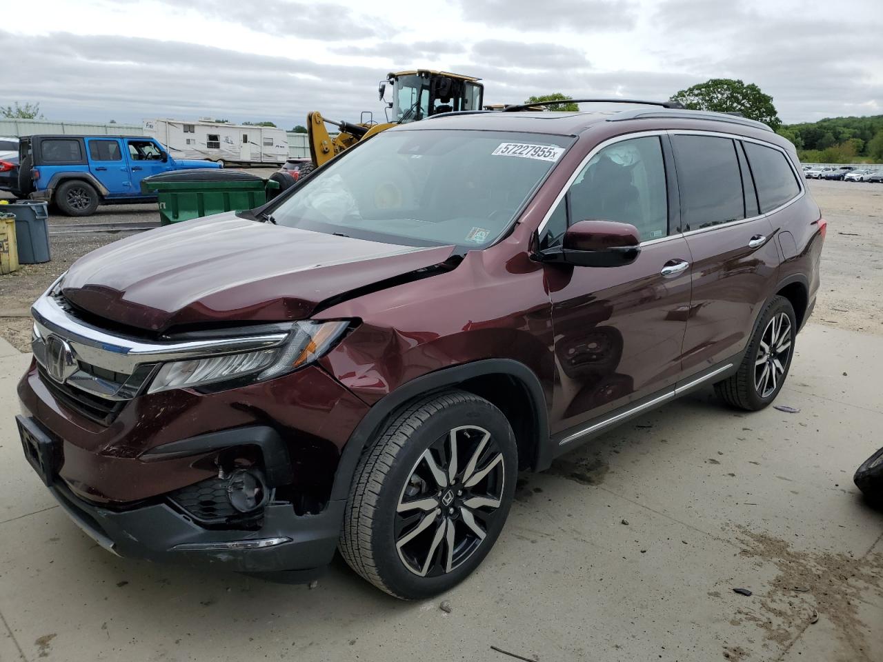 2021 Honda Pilot Touring за продажба в Mcfarland, WI - Front End