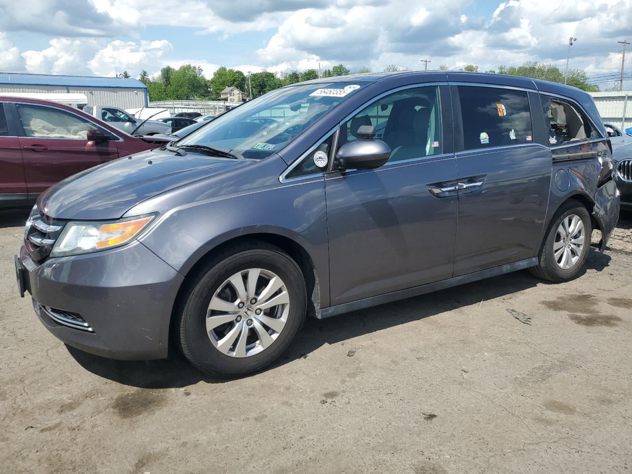 2015 Honda Odyssey Exl იყიდება Pennsburg-ში, PA - Rear End