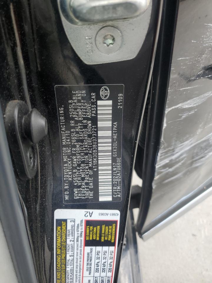 2011 Toyota Avalon Base VIN: 4T1BK3DB3BU373721 Lot: 56815595