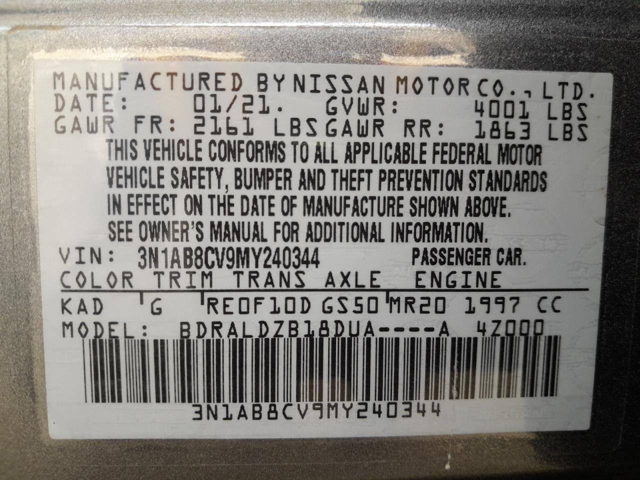 3N1AB8CV9MY240344 - 2022 Nissan Sentra Sv - #57201585