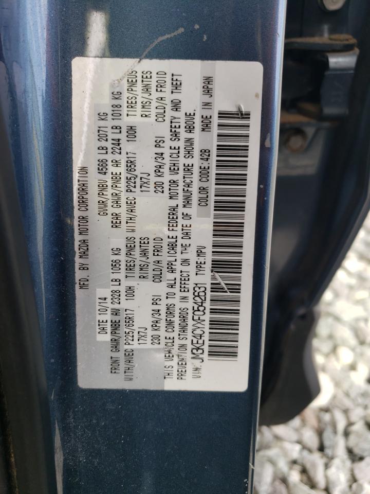 2015 Mazda Cx-5 Touring VIN: JM3KE4CYXF0542631 Lot: 56211245
